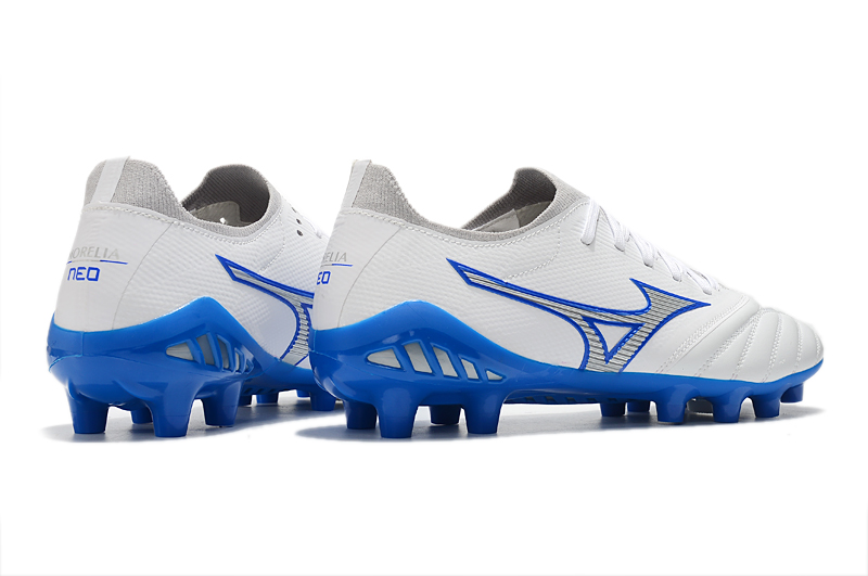 Mizuno Morelia Neo III Beta Elite White Blue - Lightweight Performance Football Boot