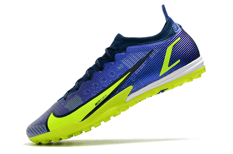 Nike Mercurial Vapor 14 Elite TF Soccer Cleats - Sapphire Volt Blue Void Nike Mercurial Vapor 14 Elite TF Soccer Cleats - Sapphire Volt Blue Void