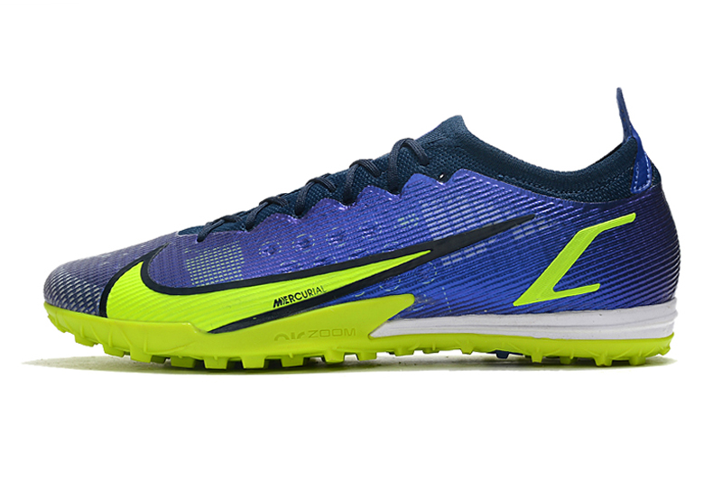 Nike Mercurial Vapor 14 Elite TF Soccer Cleats - Sapphire Volt Blue Void Nike Mercurial Vapor 14 Elite TF Soccer Cleats - Sapphire Volt Blue Void