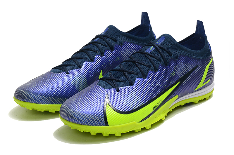 Nike Mercurial Vapor 14 Elite TF Soccer Cleats - Sapphire Volt Blue Void Nike Mercurial Vapor 14 Elite TF Soccer Cleats - Sapphire Volt Blue Void