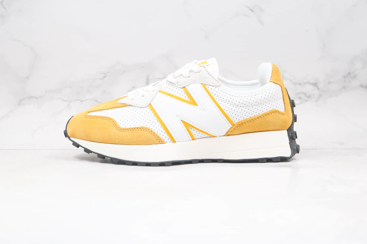 New Balance 327 'Primary Pack - Yellow' MS327PG | Stylish and comfortable footwear for fashion-forward individuals