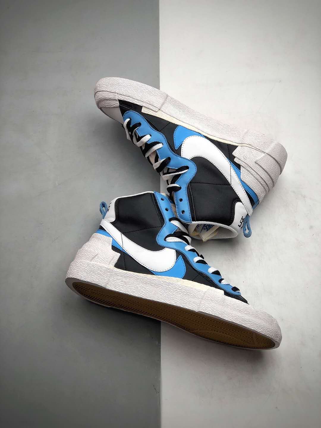 Nike sacai x Blazer Mid 'Black Blue' BV0072-001 - Stylish Sneakers for Unmatched Fashion. Nike sacai x Blazer Mid 'Black Blue' BV0072-001 - Stylish Sneakers for Unmatched Fashion.