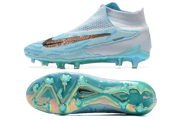 Nike Phantom GX Elite FG Football Boots - Blue White Gold | Free Shipping