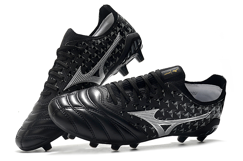 Mizuno Morelia Neo lll Elite FG Origami - Black Galaxy Silver | Lightweight Performance Football Boots