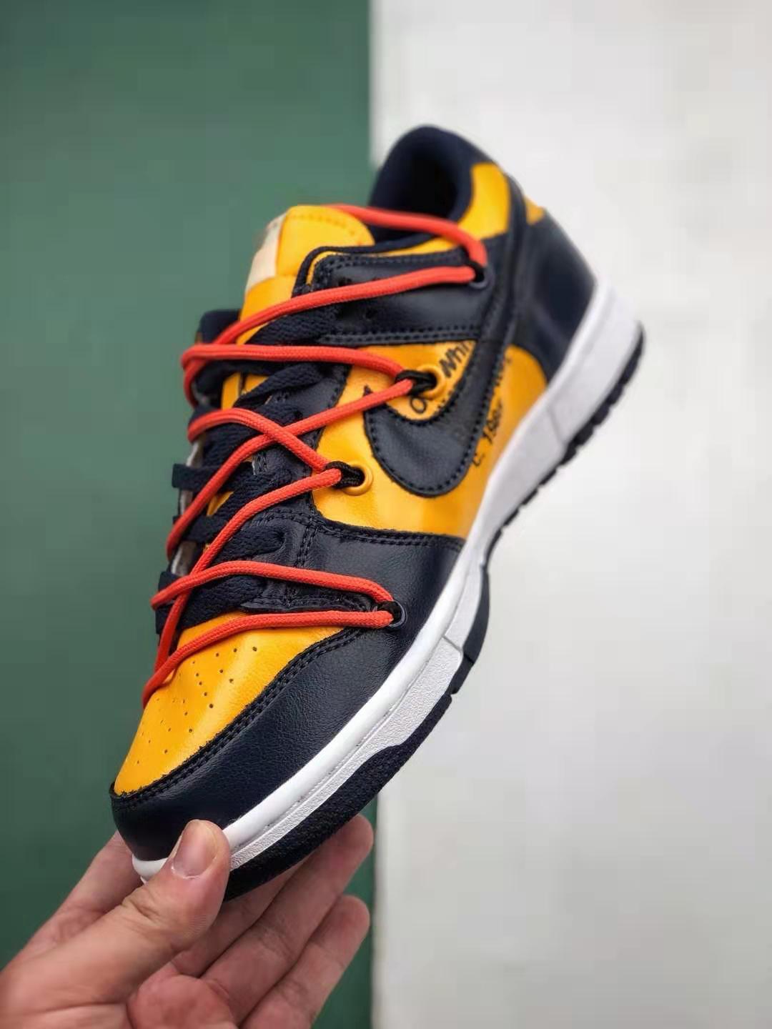 Nike OFF-WHITE x Dunk Low 'University Gold' CT0856-700 - Exclusive Collaboration with Supreme Street Style - Limited Edition Release Nike OFF-WHITE x Dunk Low 'University Gold' CT0856-700 - Exclusive Collaboration with Supreme Street Style - Limited Edition Release