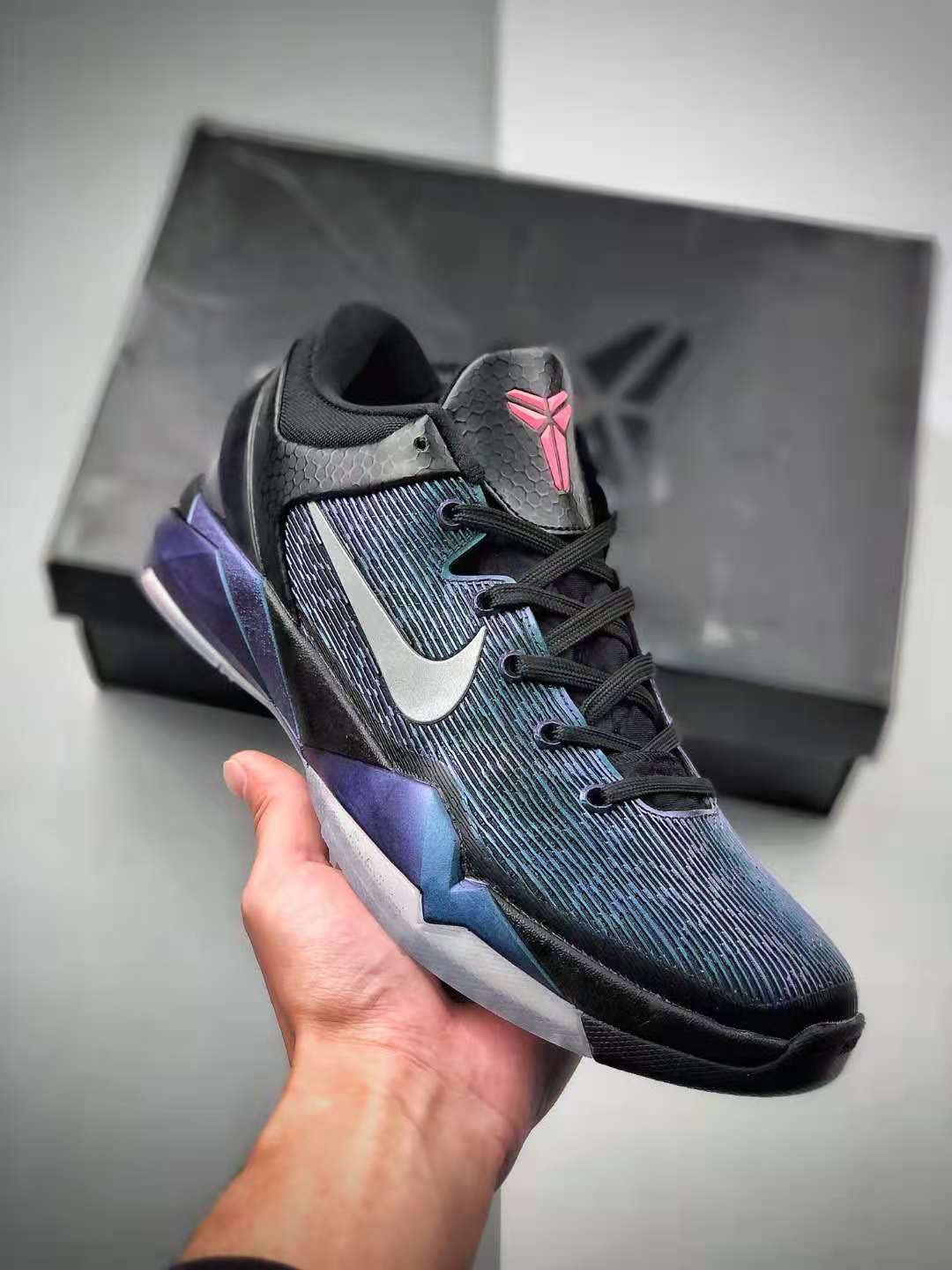Zoom Kobe 7 Invisibility Cloak Purple Court Blue Black Trqs 488371-005
