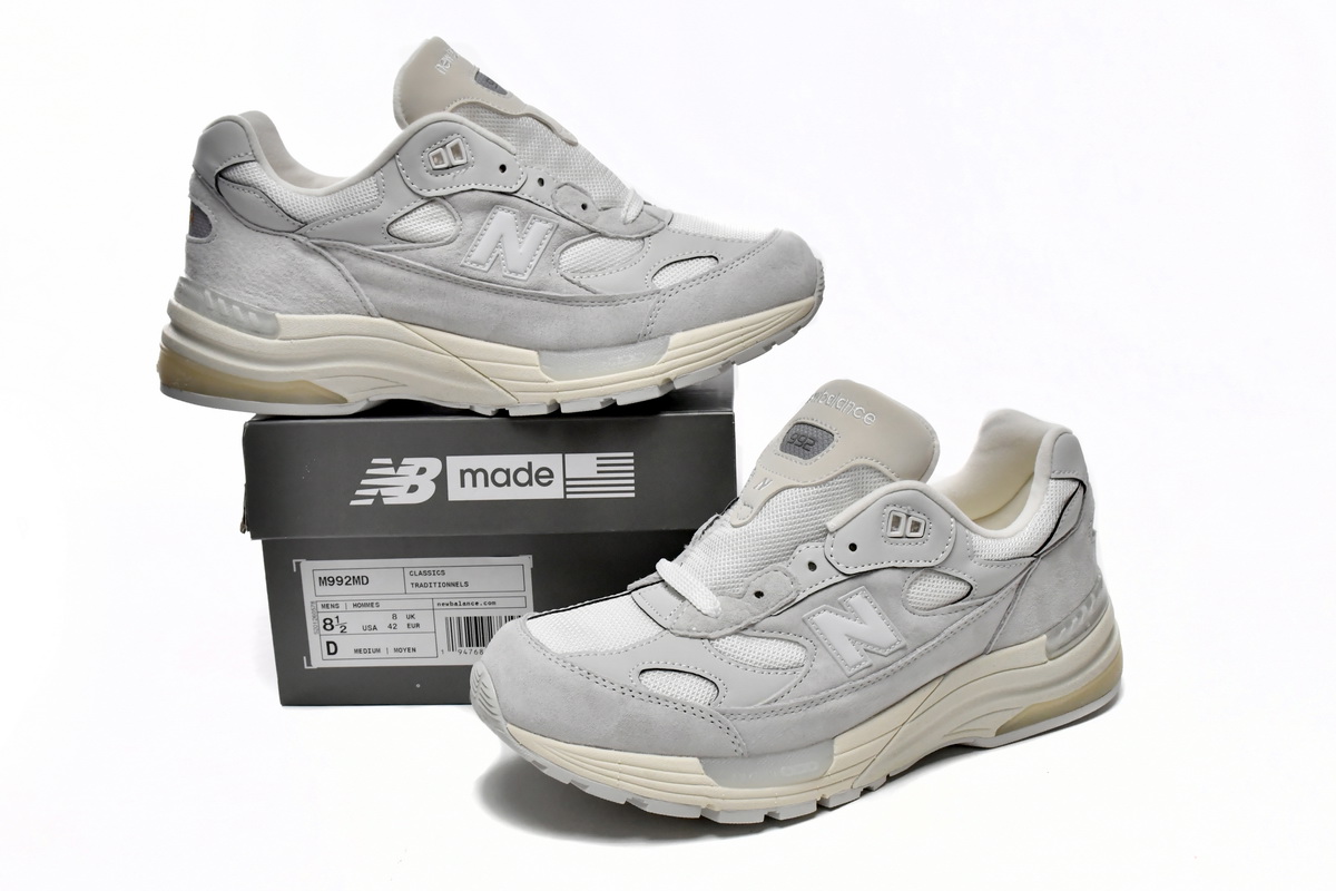 New Balance 992 White Silver Nimbus Cloud | M992MD New Balance 992 White Silver Nimbus Cloud | M992MD