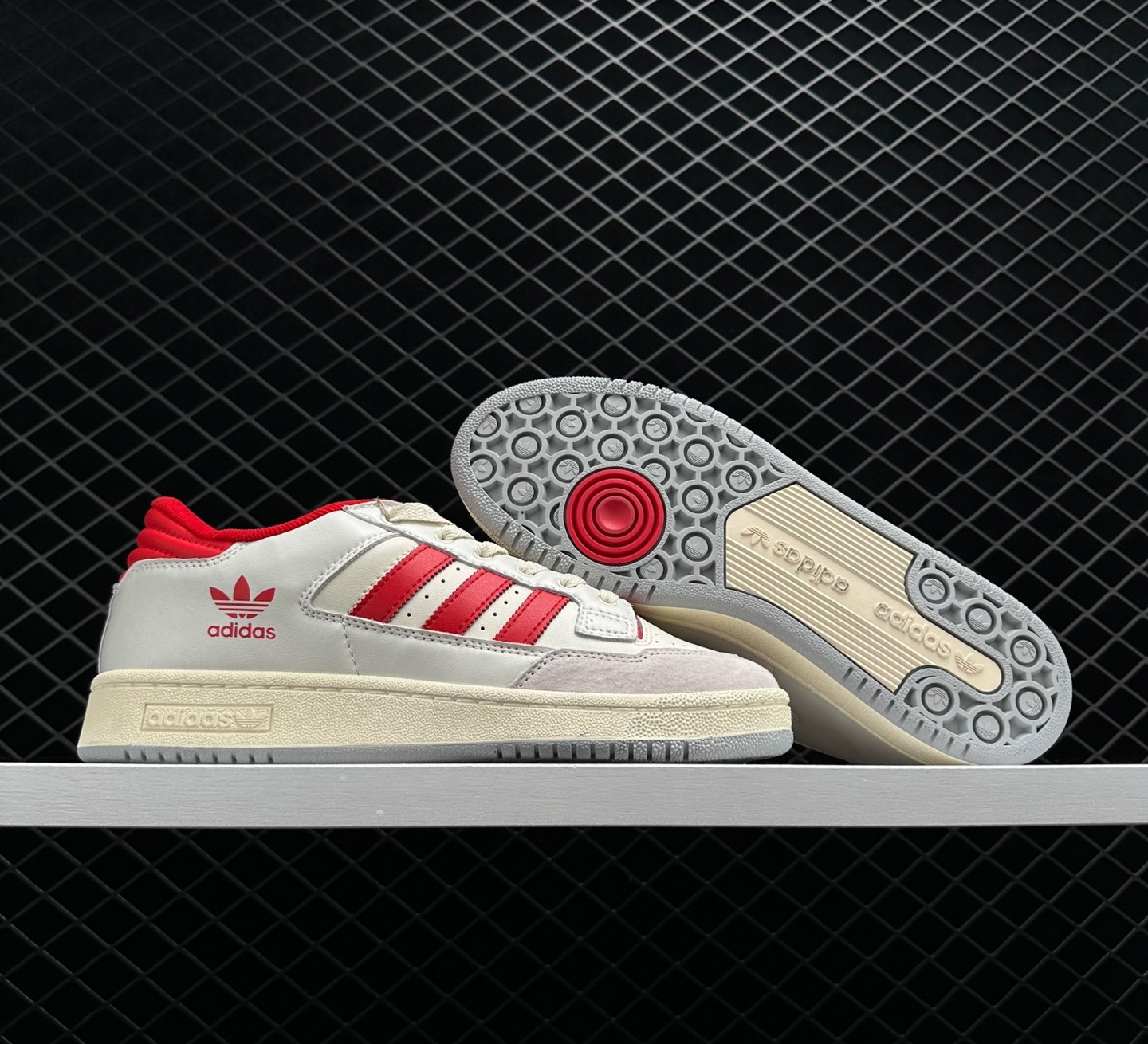 Adidas Centennial 85 Low 'White Scarlet' HQ6278 - Premium Retro Sneakers
