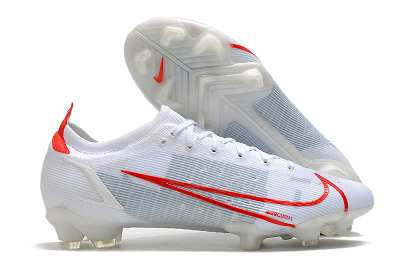 Nike Mercurial Vapor 14 Elite FG Soccer Cleats – White Red | Lightweight Speed & Enhanced Control