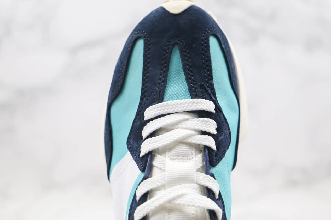New Balance 327 Wax Blue Sneakers: Stylish & Comfortable