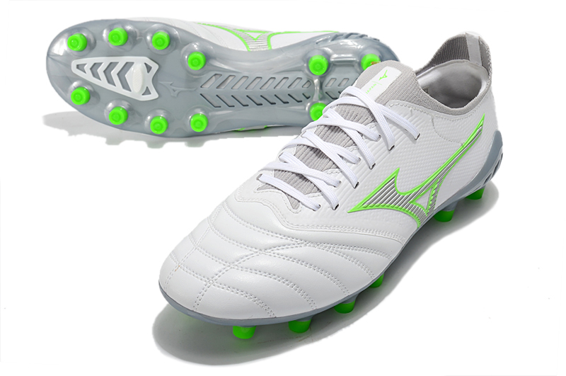 Mizuno Morelia Neo III Japan - White Green Soccer Cleats