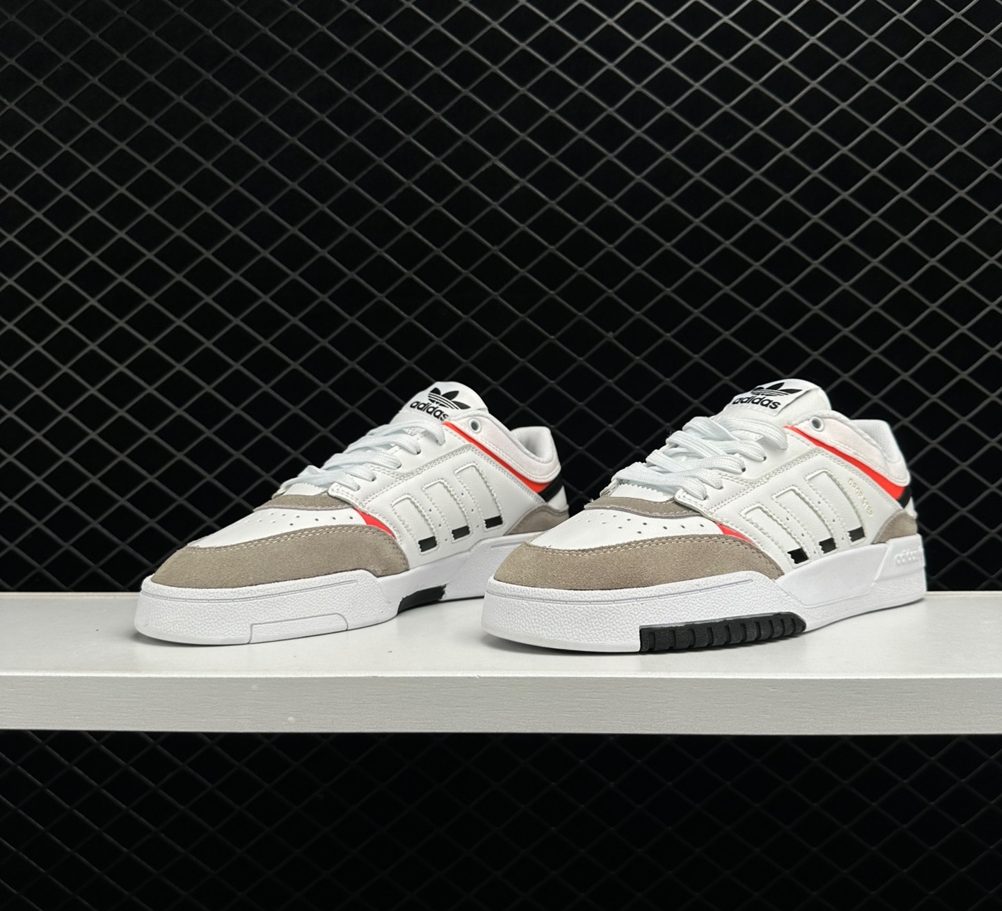Adidas Originals Drop Step XL Low Sneakers - Off White/Navy/Black