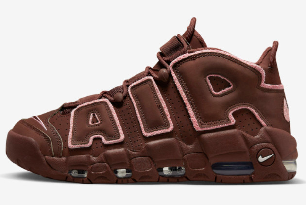 Nike Air More Uptempo Dark Pony/Medium Soft Pink-Coconut Milk DV3466-200 | Valentine's Day Edition
