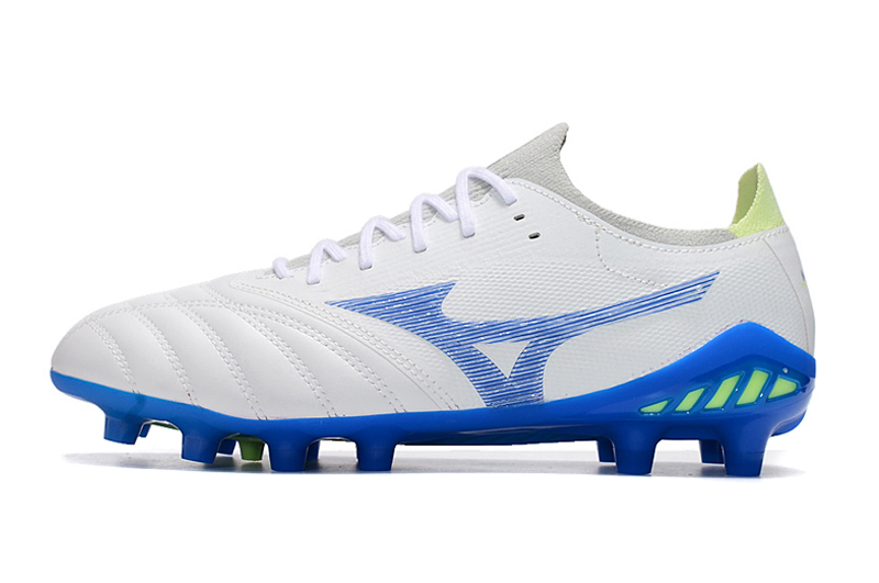 Mizuno Morelia Neo III FG Football Boots - White/Blue - P1GA229027
