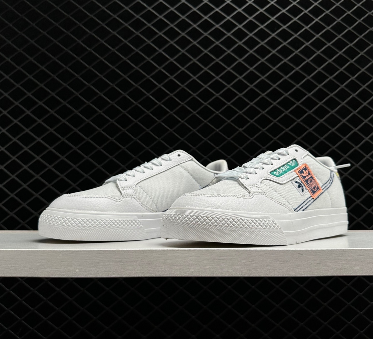 Adidas Originals Continental Vulc 'White Blue Green' FX3810 - Stylish and Classic Sneakers Adidas Originals Continental Vulc 'White Blue Green' FX3810 - Stylish and Classic Sneakers