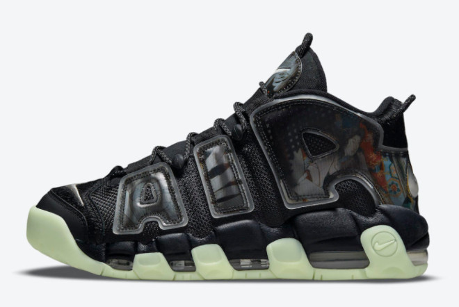 Nike Air More Uptempo 'Utagawa Kuniyoshi' Off Noir/Sail-Pure Platinum-Black DM6213-045 - Latest Release from Nike.