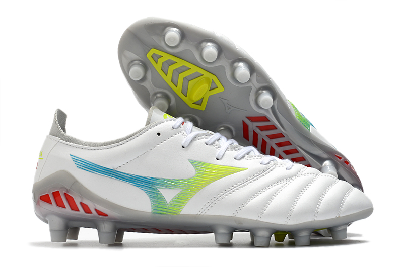 Mizuno Morelia Neo III Beta Japan FG - White Safety Yellow | Top-quality Football Boots