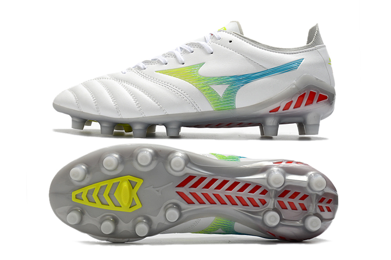 Mizuno Morelia Neo III Beta Japan FG - White Safety Yellow | Top-quality Football Boots
