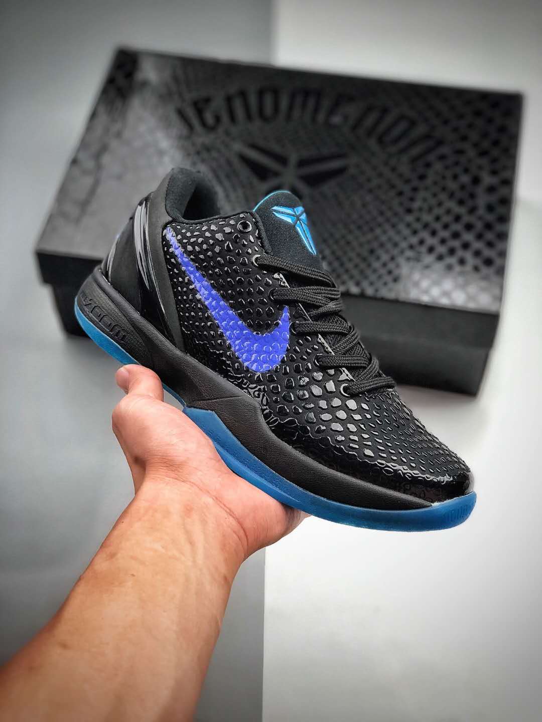 Nike Zoom Kobe 6 VI Blue Purple Black Basketball Shoes 436311-031