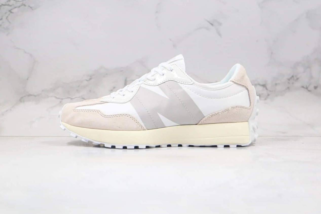 New Balance 327 White Beige Leather | Classic Sneakers for All-Day Style