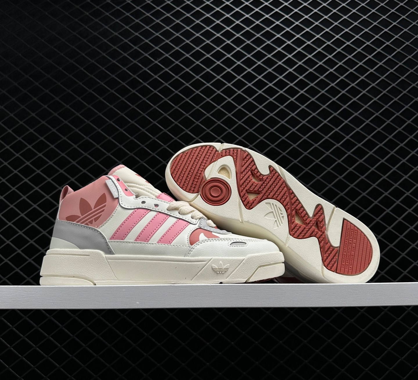 Adidas Post UP Rose Pink Cloud White Grey Sneakers - ID4084 Adidas Post UP Rose Pink Cloud White Grey Sneakers - ID4084