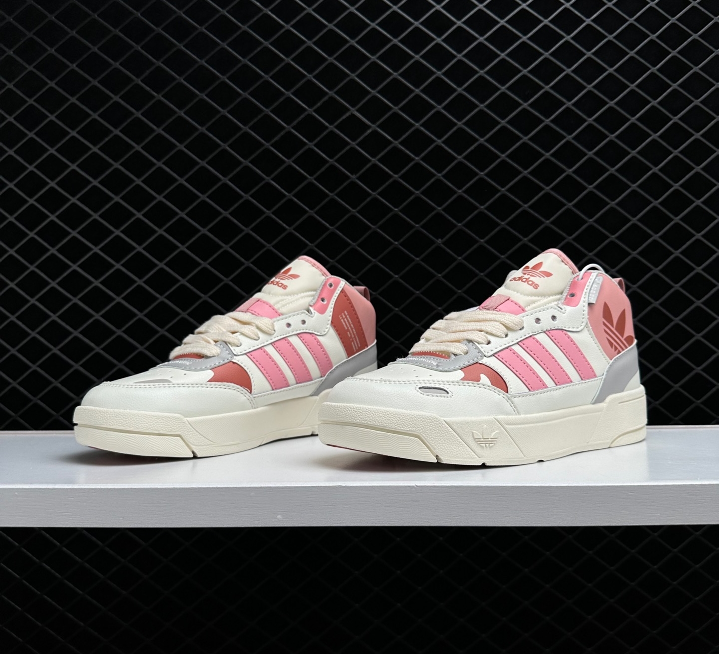 Adidas Post UP Rose Pink Cloud White Grey Sneakers - ID4084 Adidas Post UP Rose Pink Cloud White Grey Sneakers - ID4084