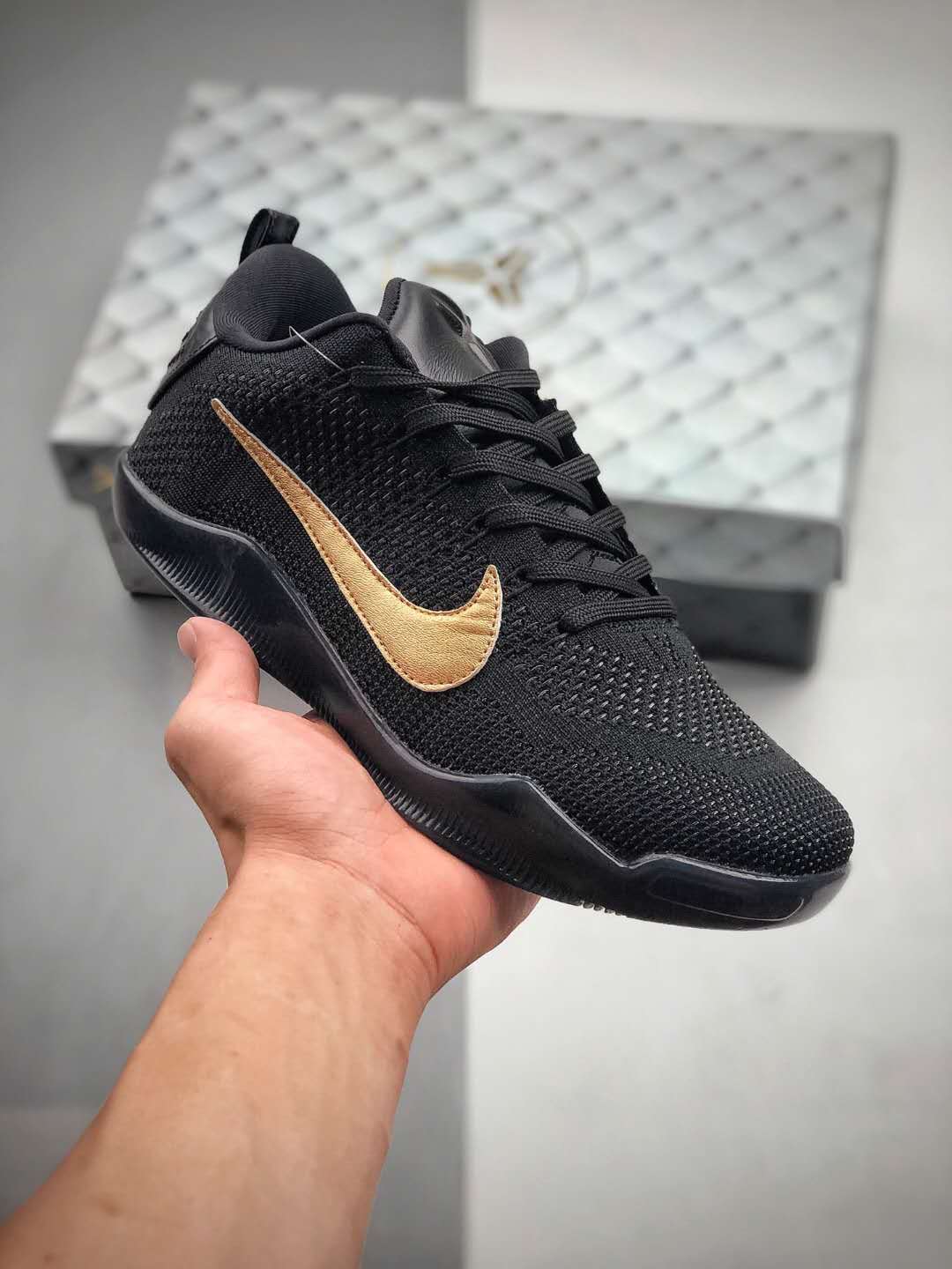 Nike Kobe XI 11 Elite Low FTB Fade To Black Mamba Day Men Basketball Shoes 869459 001