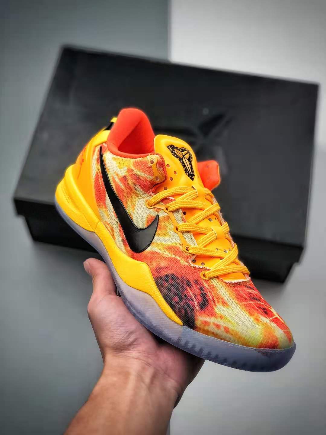 Nike Zoom Kobe 8 System Spark Laser Orange Cinnabar Safety Orange 555035-800