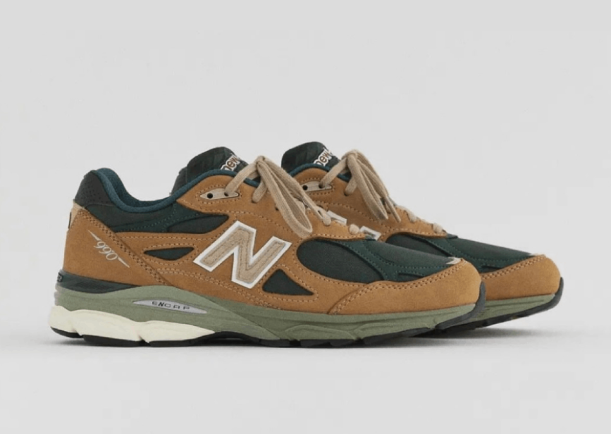 New Balance Teddy Santis x 990v3 Made in USA 'Tan Green' M990WG3 - Premium Quality Athletic Sneakers